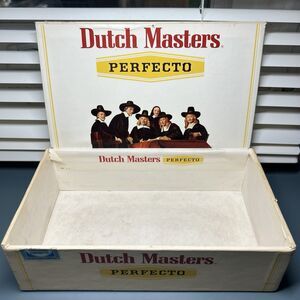 Vintage 1980s Dutch Masters Perfecto Empty Cardboard Cigar Box Consolidated USA